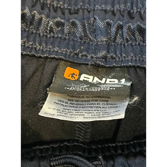 AND1 Black Basketball Shorts Mens L - Picture 3 of 4